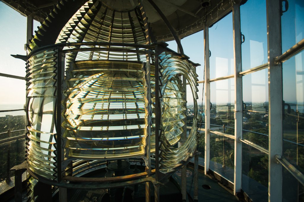 Fresnel lens of Currituck beach lighthouse