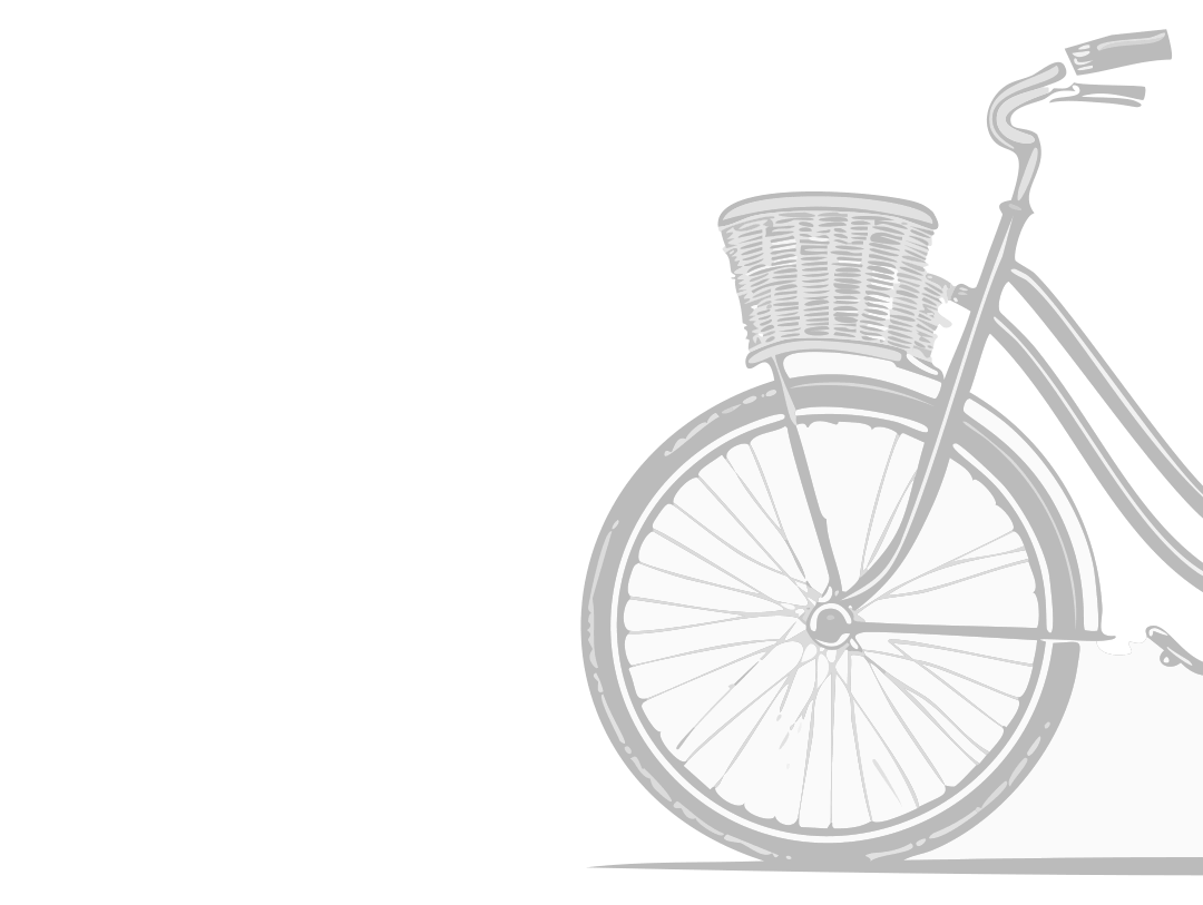 bicycle with basket illustration